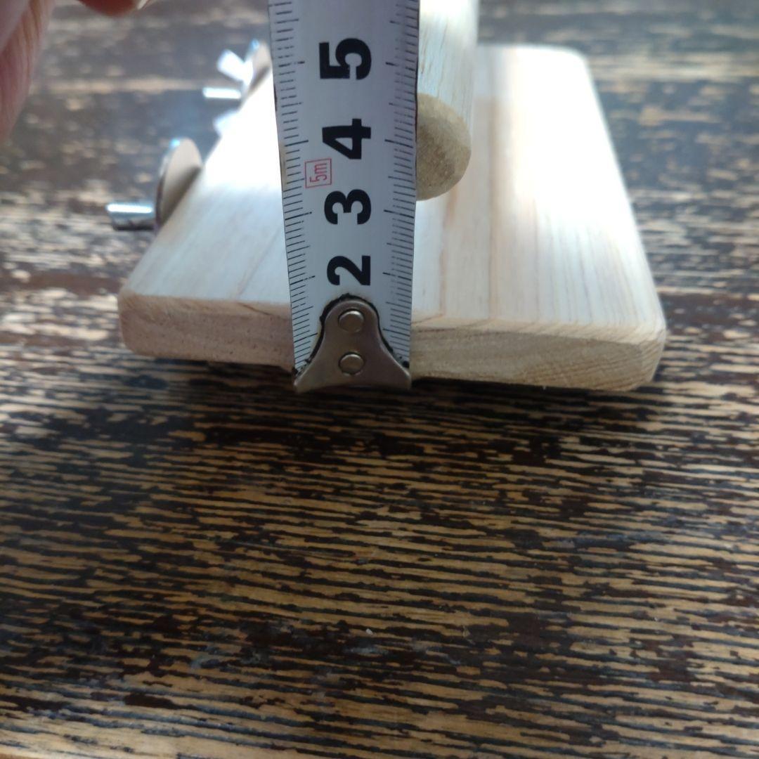 改)四角い止まり木(檜:8.5cm)(TOY-08-052) | 7枚目
